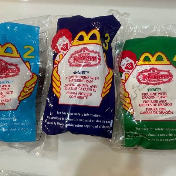 MYSTIC KNIGHTS of Tir Na Nog 1999 McDonald's 6 Happy Meal Toy Figures Vintage - Picture 4 of 8